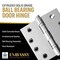 Embassy 5 x 5 Solid Brass Hinge, Polished Chrome Finish with Acorn Tips 5050BBUS26A-1 - alternate 9